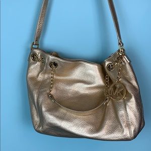 Michael Kors Gold Purse/Crossbody, NWT & dustbag!